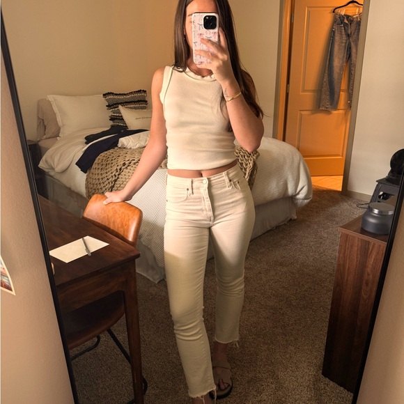 Daze off white denim - size 25 - Picture 1 of 6